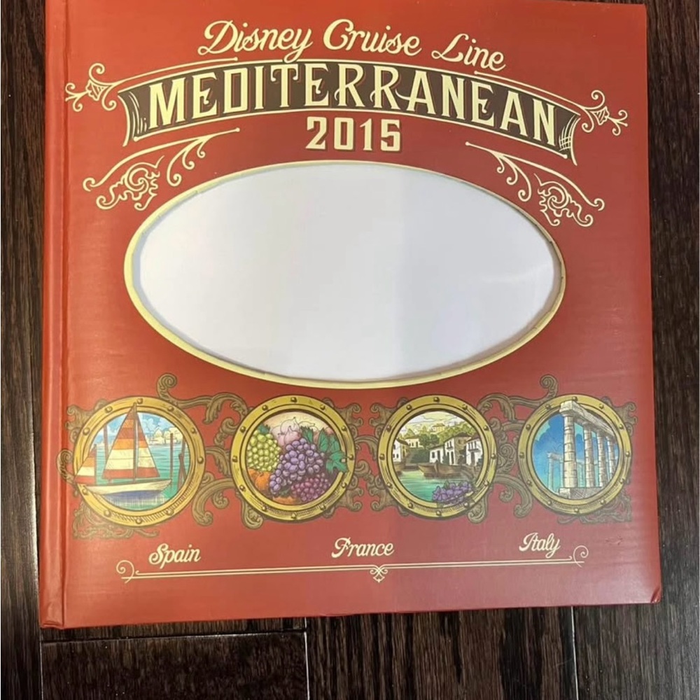 Disney Mediterranean Cruise Red Photo Album